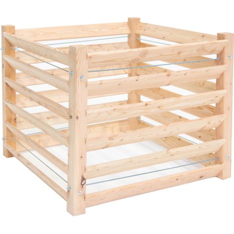 Westmann Composteur en bois de mélèze Konni M Nature 100x100x80 cm (1/5)