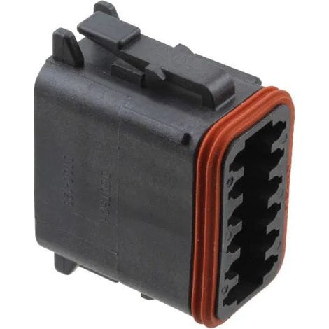 Connettore Serie DT Maschio 12 Vie Nero