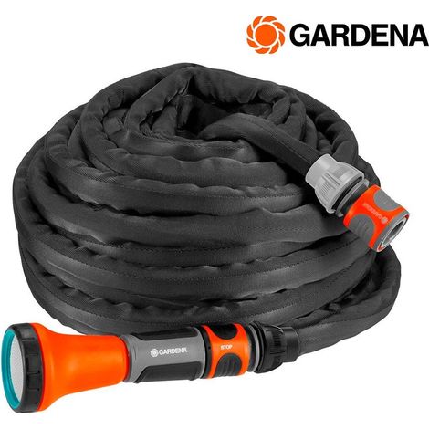 Gardena Liano Schlauchset, graue Farbe, Länge 15 m