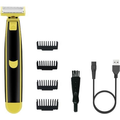 HONORNIC - Rasoir électrique hybride 360° et tondeuse à barbe pour hommes avec peigne à barbe 5 en 1 et kit de tondeuse pour le corps (1/4)