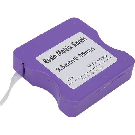 Bandes Matrices Dentaires en Résine Transparente, Outils de Restauration Dentaire pour Cabinet, Bandeaux de Matrice Translucide, Lot de Bandes pour Soins Dentaires (1/5)