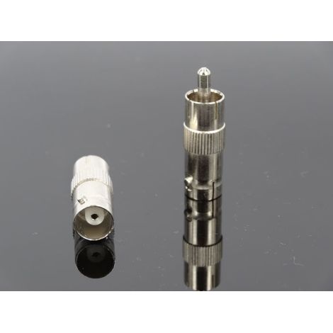 RCA-auf-BNC-Stecker-auf-BNC-Buchse-Adapter für Überwachungskameras und Videokameras. (1/5)