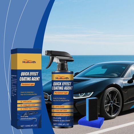 Autolack für schnelle Anwendung, Oberflächenaufbereitung, Schutz und Glanzverstärkung geeignet für verschiedene Fahrzeugmodelle – 120 ml + Tuch1 + Schwamm1 -- DE (1/5)