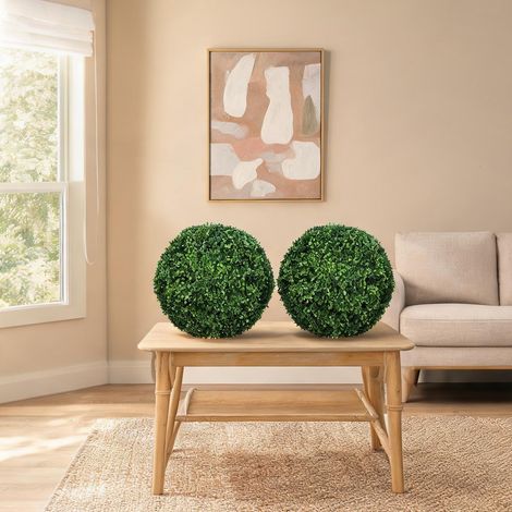 Boules de buis artificielles pour décoration intérieure (1/5)