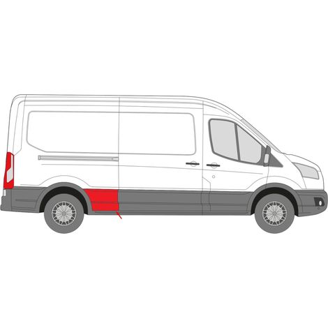 Ford Transit 13 LATO davanti alla ruota, PR, striscia di contorno lunga