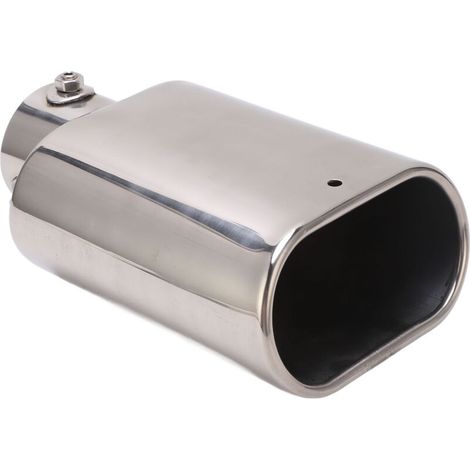 Beveled Car Exhaust Tip 60-137mm Stainless Steel Car Exhaust Tip for Universal Modification for 60mm Automotive Exhaust Pipe (1/5)