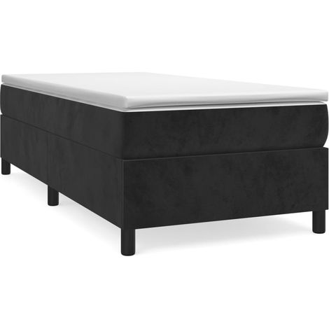 Maison Exclusive - Boxspringbett mit Matratze Schwarz 100x200 cm