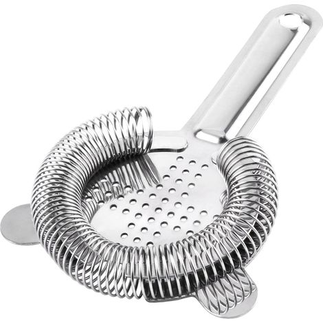 CSPARKV 2Pcs silver Passoire à Cocktails Hawthorn de Passoire à Barres en Acier Inoxydable Passoire Professionnelle Pour Barman Commercial Ou Un Usage Domestique (1/5)