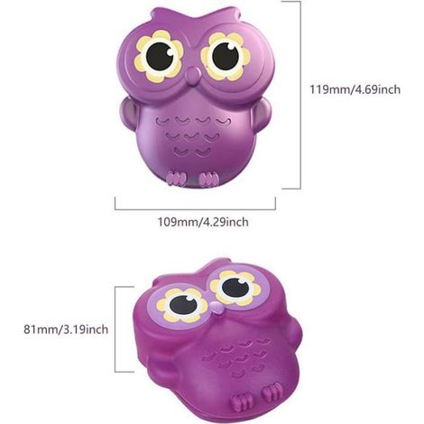 Lot de 2 maniques de cuisine en silicone forme hibou amusant, résistantes à la chaleur, idéales pour cuisine et barbecue, faciles à manipuler (1/5)