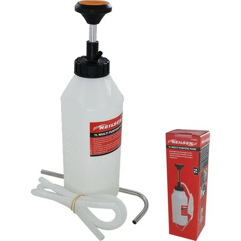 Neilsen Multi Purpose Mini Pump 1L Capacity Engilne Transmission Brake Fluid Oil (1/2)