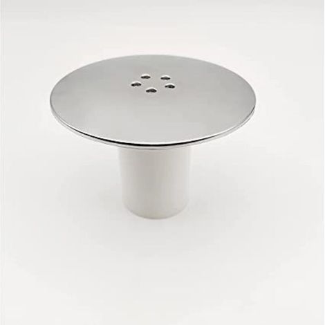 115mm Bonde Douche, Bonde de Douche, Remplacement de Couvercle de Siphon Douche, Capot Bonde de Douche Universelle, Couvercle de Prise de Douche Chromé, Débit Rapide (1/4)