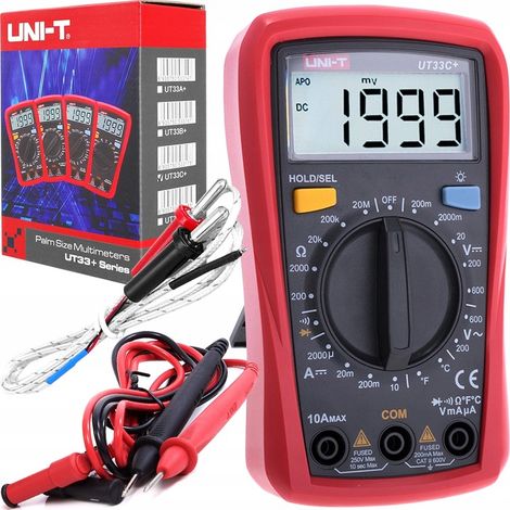 Professionelles digitales LCD-Strom-Spannungs-Multimeter UNI-T UT33C+