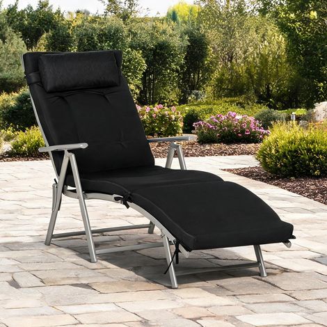 Canapé coloris noir argenté 137 x 63,5 x 100,5 cm (1/5)