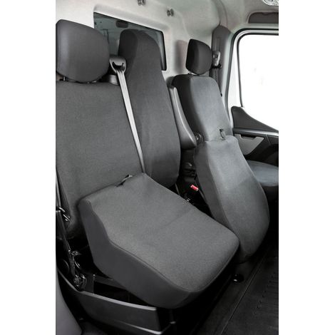 Walser – Housse de siège Transporter en tissu jacquard – Adaptée Opel Movano, Renault Master, Nissan Interstar – Résistante et facile à nettoyer (1/4)