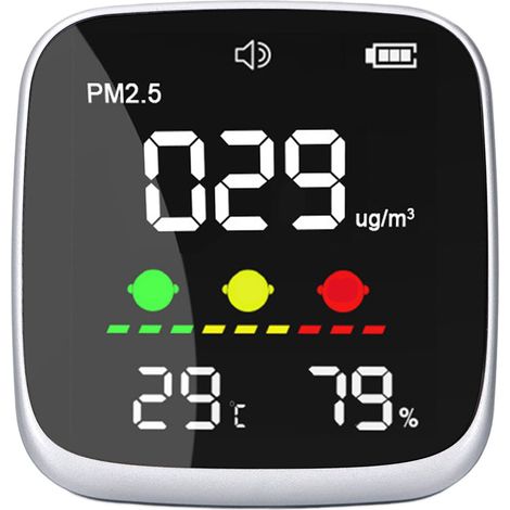 Détecteur de qualité de l'air portable haute précision PM2.5 température humidité pour maison (1/5)