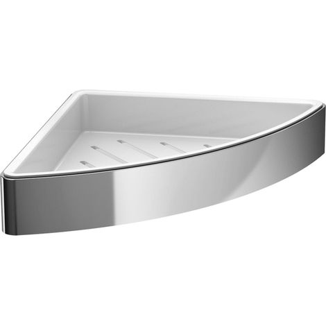 Panier d'angle LOFT avec insert en plastique amovible chromé (1/5)
