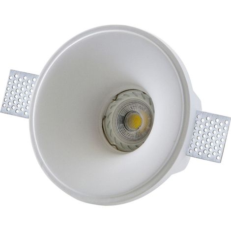 Douille Pour Spot Encastré Fixe En Platre Led Rond Gu10 14x14cm