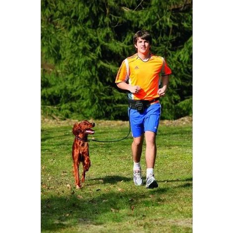 Karlie Jogging-Leine schwarz verstellbar 65-120 cm