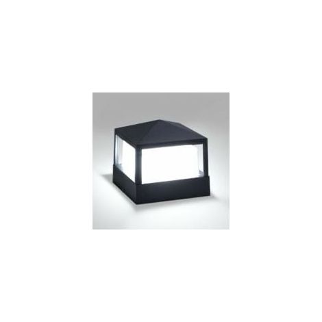 Lampe de Poteau Lampe Pilier Portail Lampe D'extérieur lumière colonne lampe Villa IP65 étanche Aluminium jardin paysage pelouse porte clôture entrée lumièr, Blanc Froid [Classe énergétique A++]