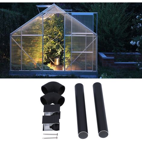 Gouttière de 32 mm pour serre, kit de descente de gouttière pour récupérateur d'eau de pluie et fournitures pour serre (1/5)