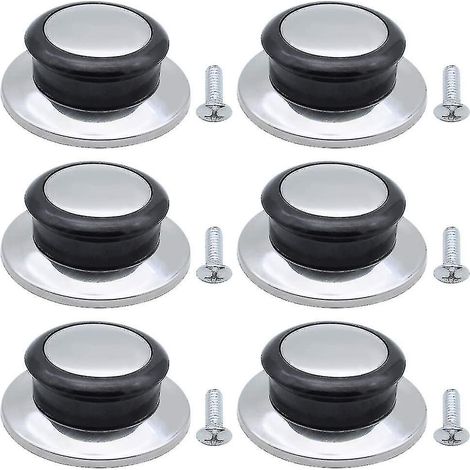 Set mit 6 hitzebeständigen Ersatzgriffen für Topf- und Pfannendeckel. Universelle Griffe für Topf- und Pfannendeckel. Ideal für den Hausgebrauch. (1/5)