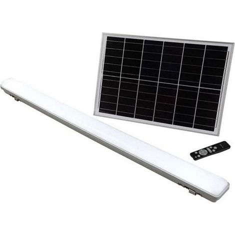 TUBO PLAFONIERA LED 18W CAMBIA COLOR 3IN1 RICARICABILE CON PANNELLO SOLARE E SENSORE DI MOVIMENTO (1/10)