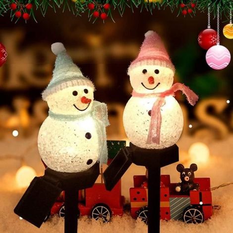 Lampes Solaires Décoratives - - Noël - 2 PCS - Énergie Solaire - Jardin - LED (1/5)