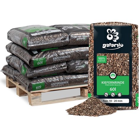 Galamio Holzhackschnitzel Grau 60l x 12 Sack 720l 12er