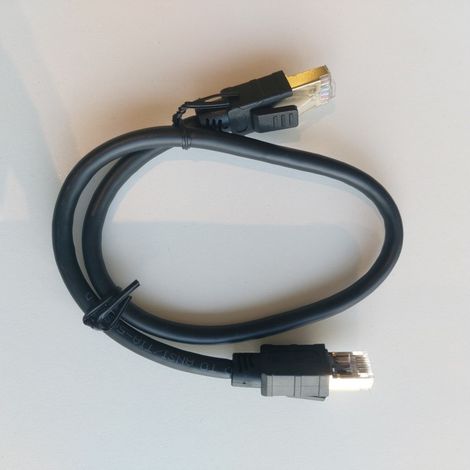 Cable ethernet rj45 cat-8 0,5 m negro axil (1/4)
