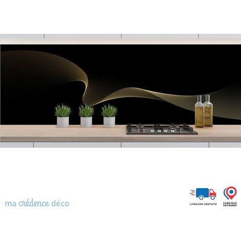 Crédence : Courbe doré 4 - Alu composite - 120 - 60 (1/3)