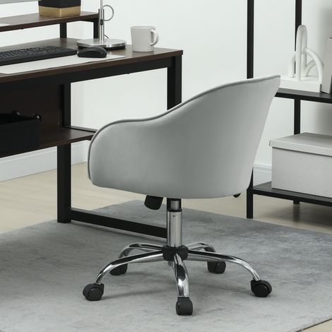 Breathable Linen-Look Office Chair with Adjustable Height,360° Swivel,Tilt Function for Comfort,Easy Mobility on All Floors