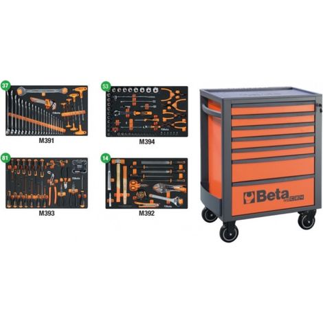 Beta 2400 RSC24/7-VI Cassettiera mobile con assortimento di utensili per industria 185 Pz.