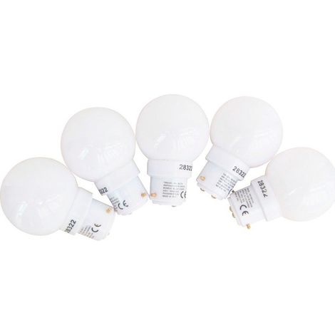 Amp. LED Blc 0,6 W B22 Packung mit 5