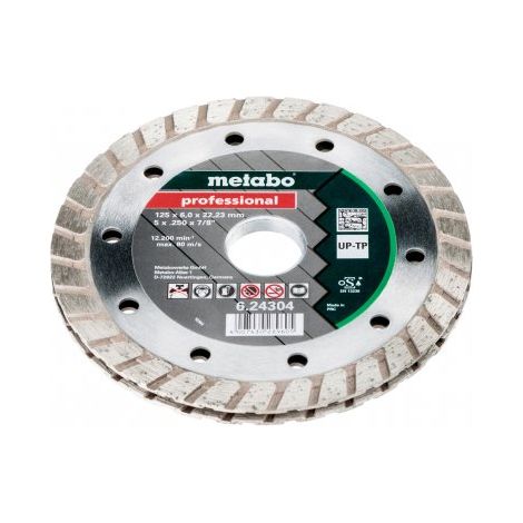 METABO Disco de fresado de diamante, 125 x 6 x 22,23 mm, "PROFESSIONAL", "UP-TP" 624304000
