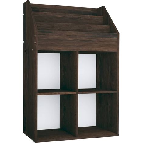 Maison Exclusive - Portariviste per Bambini Rovere Fumo 71x30x114 cm Multistrato (1/5)