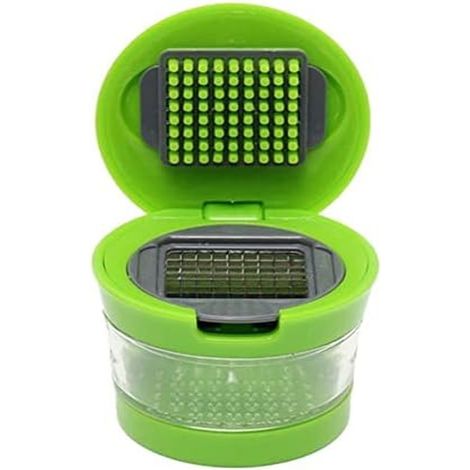 Presse-ail, mini presse-ail portable en ABS et acier inoxydable, hachoir, trancheuse, presse manuelle, broyeur, accessoires de cuisine (1/5)