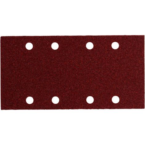 10 feuilles abrasives auto-agrippantes 93 x 185 mm, P 120, série « professional », pour bois et métal, pour ponceuse vibrante 10 pièces