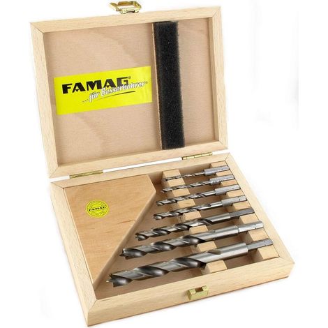 Famag - Holzspiralbohrer Bit-Satz, HSS-G 7-teilig - 159750700