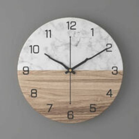 30cm Metall Wanduhr Modernes Design Stille Dekorative Retro Stil für