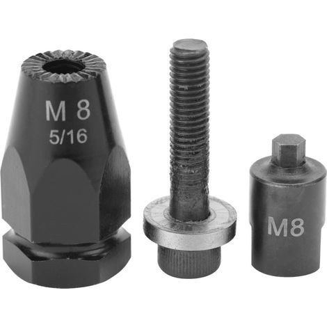 Pneumatische Nietpistole für M8-Muttern mit Sechskantspitze und Crimp-Set (1/5)