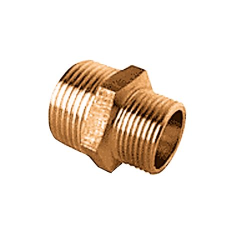 Raccord de réduction 1,1/2" x 1,1/4" fileté intérieur/extérieur Frabo en rouge