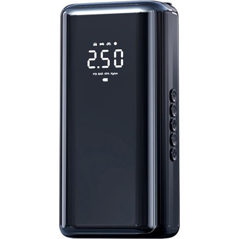 Gonfleur de pneus portable, compresseur d'air 150 PSI, pompe à air pour pneus de voiture avec manomètre LED et lampe LED, compatible avec les pneus de voiture, vélo et moto. (1/2)
