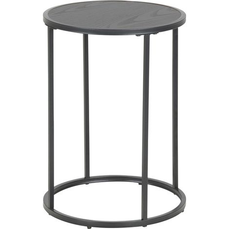 Table d'appoint ronde en métal design industriel SIREINE (1/3)