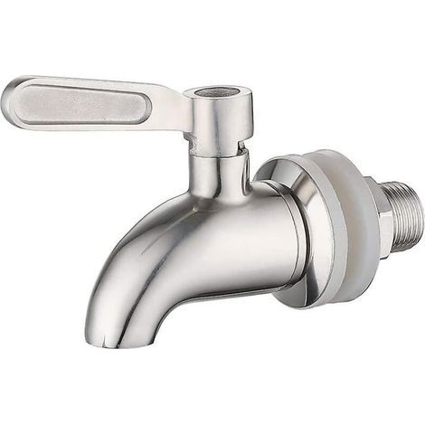 Distributeur d'eau du robinet rotatif en acier inoxydable 304 – Pour vin, bière, jus de fruit – Diamètre 16mm – Résiste à 50 millions de retournements (1/4)