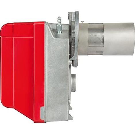 Riello – Brûleur fioul 16,8-35,3kW – Plaque adaptatrice pour Buderus G105/115 – Buse Delavan 0,50 60°W – Débit d'huile 1,45-2,95kg/h