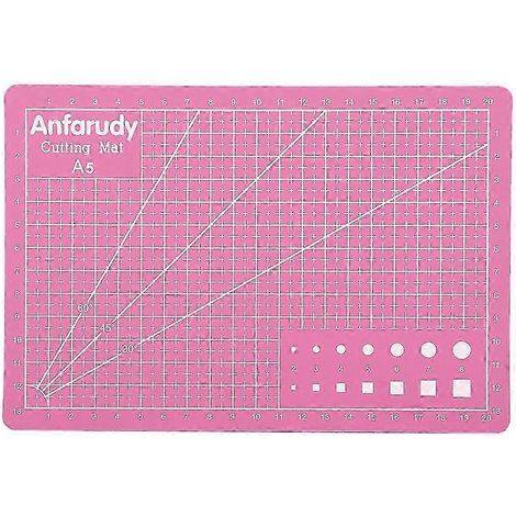 Planche à découper/tapis de découpe A5PVC auto-cicatrisant, outil de bricolage rose intelligent (1/5)