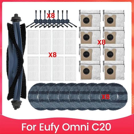 Kit d'accessoires pour balai balai Omni C20 : brosse principale, sac à poussière, filtre HEPA, chiffons de nettoyage ménager, pièces de rechange (1/5)