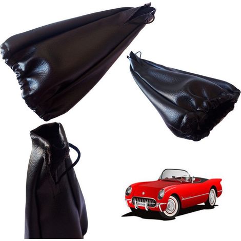 TRADE SHOP - Cuffia Copri Leva Cambio Auto Antipolvere Universale In Similpelle 8280 - (1/5)