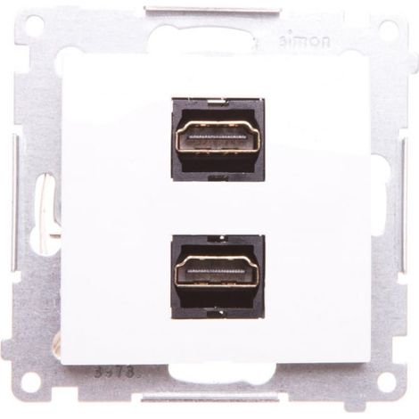 Simon 54 Double prise HDMI blanche DGHDMI2.01/11