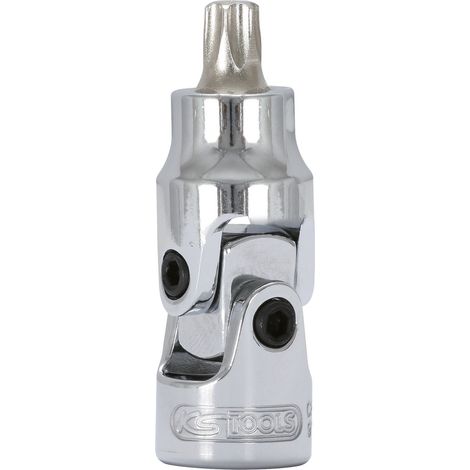 KS Tools 1/4 CHROMEplus Gelenk-Bit-Stecknuss TX, T30 (1/3)
